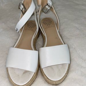 Vince camuto white sandals